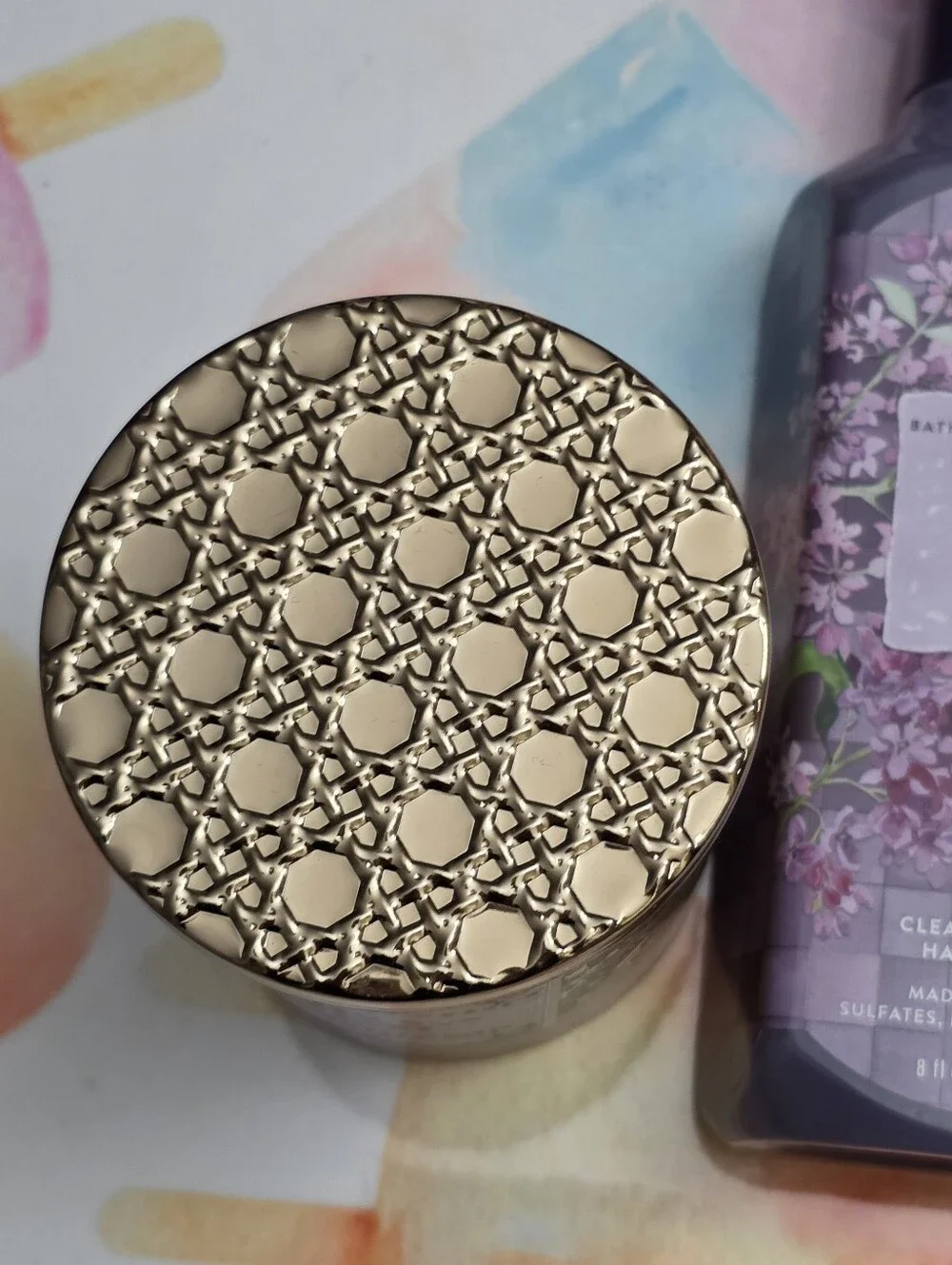 Bath & Body Works Fresh Cut Lilacs Hand Soap & Candle Set NEW - Picture 2 of 4